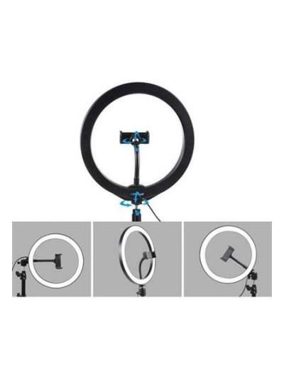 BUFFER® 8inç 20cm Youtube Instagram Tiktok Selfie  Stüdyo Video Fotoğraf Ring Light  Tripod Led Halk