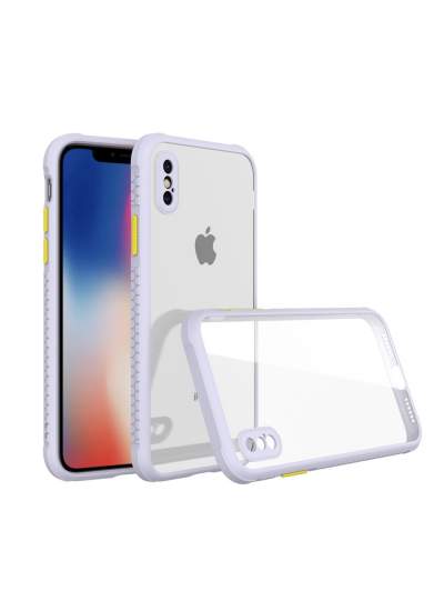 CLZ942 İphone Xs Max Kılıf Miami Şeffaf Silikon - Ürün Rengi : Lila