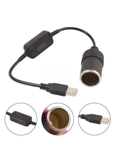 CLZ192 USB 2.0 5 VOLT - 2 AMPER TO 12 VOLT - 0.8 AMPER ÇAKMAK FİŞİ DİŞİ ÇEVİRİCİ (4172)