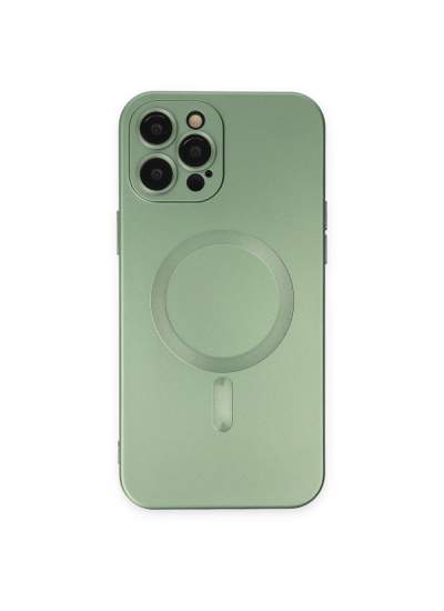 CLZ942 İphone 12 Pro Max Kılıf Moshi Lens Magneticsafe Silikon - Ürün Rengi : Füme