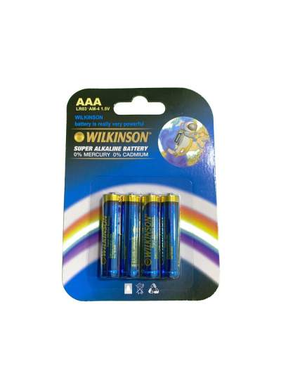 CLZ192 Wılkınson Aaa Lr03 Am-4 4'lü 1.5 V Süper Alkalin İnce Pil