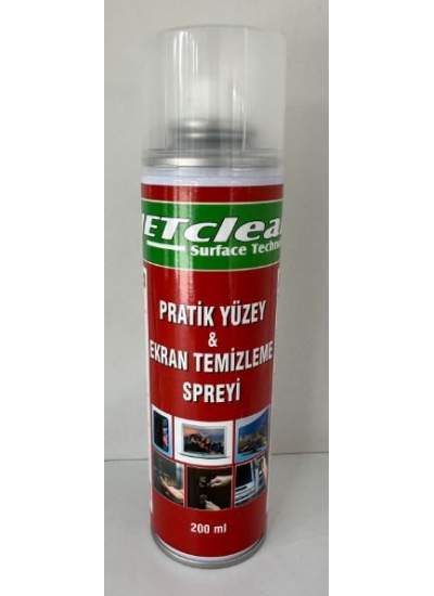 CLZ192 JETCLEAN 200ML PRATİK YÜZEY VE EKRAN TEMİZLEME SPREYİ (4172)