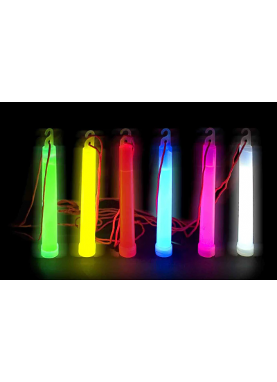 CLZ192 Karanlıkta Yanan Asılabilir ip Aparatlı Glow Stick Kolye Glow Stick Lamba 6 Adet 6 Renk 15 cm (4172)