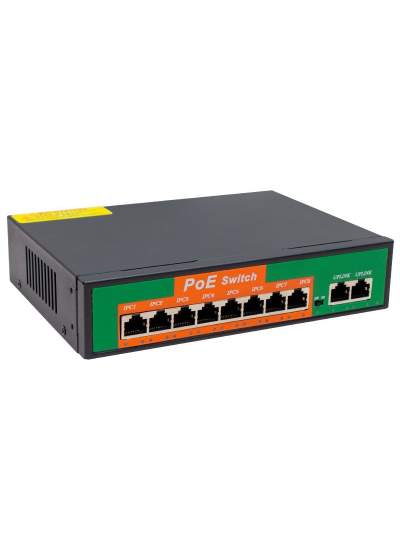 CLZ192 96W 10/100 MBPS 8+2 PORT POE ETHERNET SWITCH (4172)