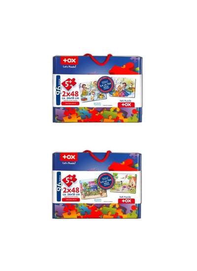 CLZ247 4 Set - 96 Parça  Oyun Parkı ve Müzik 5+ Keçe Yapboz - 5 Yaş Puzzle