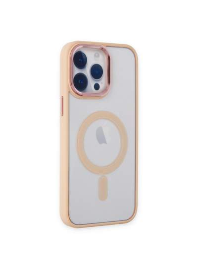 CLZ942 İphone 14 Pro Kılıf Room Magneticsafe Silikon - Ürün Rengi : Pudra