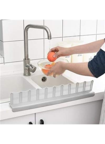 BUFFER® 2 ADET Vantuzlu Kauçuk Sıvı Su Sızdırmaz  Mutfak Banyo Duş Bariyeri Lavabo Kenar Tutucu Set