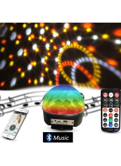 CLZ192 Bluetooth Sd Aux Usb Led Disko Lamba Topu Speaker (4172)