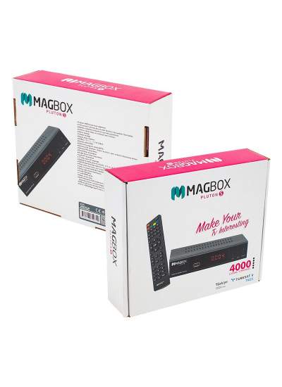 CLZ192 MAGBOX PLUTON S YENİ MODEL KASALI FULL HD UYDU ALICISI TKGSLİ (SCART+HD) HDMI KABLO DAHİL (4172)