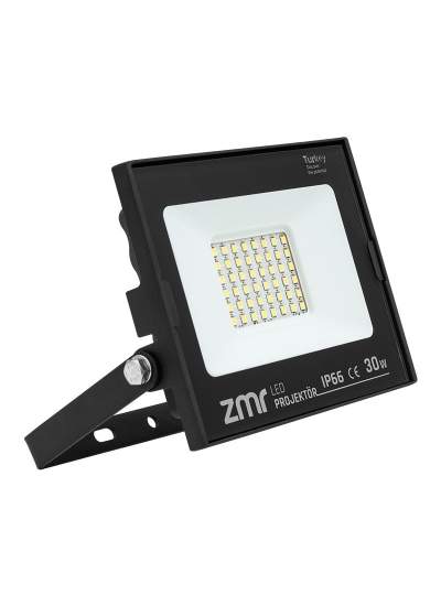 CLZ192 ZMR 30 WATT 6500K IP66 150* IŞIK AÇISI 220 VOLT SİYAH SLİM KASA LED PROJEKTÖR (4172)