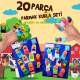 CLZ247 2 Set - 20 Parça  Emojiler ve Sebzeler Parmak Kukla