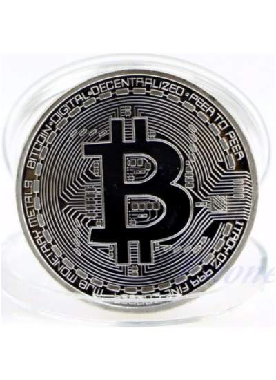 CLZ192 Bitcoin Madeni Hediyelik Coin Sanal Para