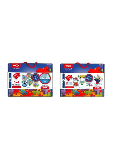 CLZ247 12 Set - 42 Parça  Deniz Canlıları ve Ulaşım Araçları 2+ Keçe Yapboz - 2 Yaş Puzzle