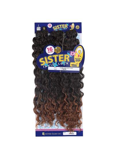 CLZ201 Sister Afro Dalgası Saç/Siyah Kahve Ombreli 1/30