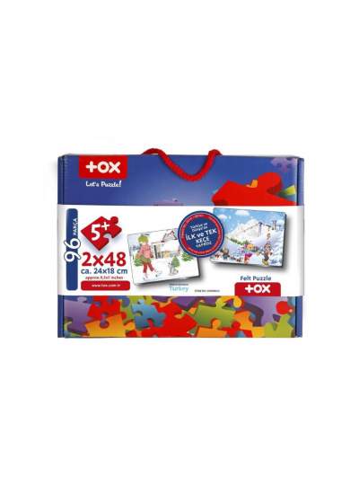 CLZ247  Kış 5+ Keçe Yapboz - 5 Yaş Puzzle