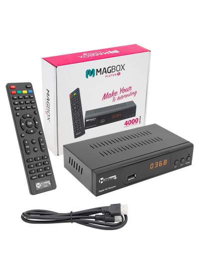 CLZ192 MAGBOX PLUTON S YENİ MODEL KASALI FULL HD UYDU ALICISI TKGSLİ (SCART+HD) HDMI KABLO DAHİL (4172)