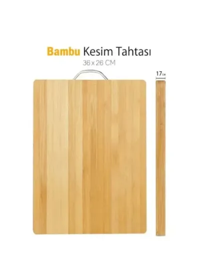 CLZ192 Metal Saplı Bambu Kesim Panosu