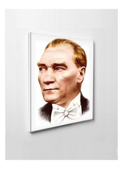 CLZ104 Atatürk Şık Hediyelik Kanvas Tablo  (70 x 50) cm