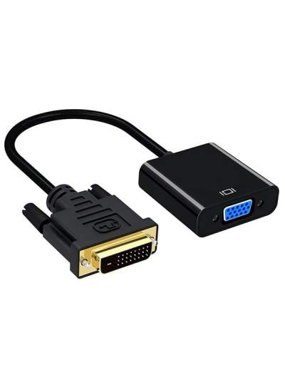 CLZ192 DVI-D 24+1 ERKEK TO VGA DİŞİ ÇEVİRİCİ ADAPTÖR KABLO DVI-D TO VGA ADAPTÖR (4172)