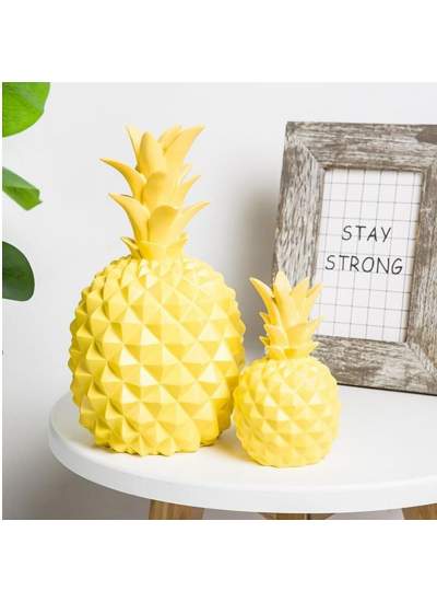 CLZ192 Ananas Şeklinde Desenli Büyük Boy Pilli Masa ve Gece Lambası (4172)