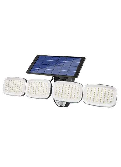 CLZ192 6 VOLT -3 WATT SOLAR PANELLİ 4 BAŞLI HAREKET SENSÖRLÜ 200 SMD LEDLİ LAMBA (4172)