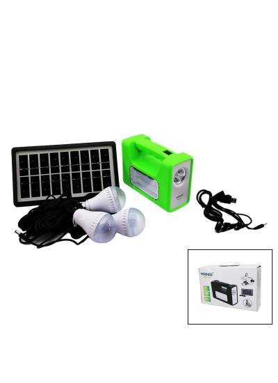 CLZ192 SOLAR SEYYAR PANELLİ - FİŞ ŞARJLI 2İN1 YATAY - DÜZ MODEL EL FENERİ  - 3 PARÇA  AMPUL KABLOLU - POWERBANK (4172)