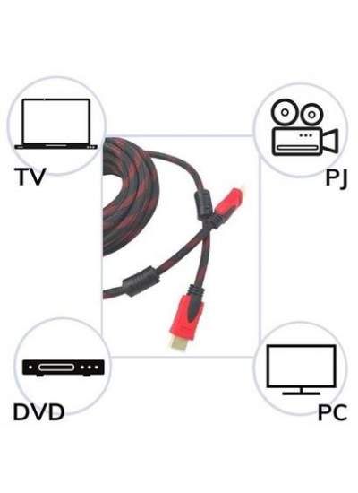 BUFFER® HDMI Kablosu HDTV Bilgisayar Uydu Görüntü Ses Full HD Sargılı Görüntü Aktarma Kablosu