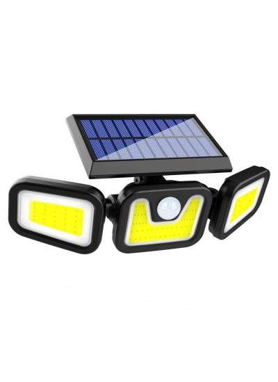 CLZ192 MX-W771B SENSÖRLÜ 3 MODLU 90 COB LEDLİ SOLAR AYDINLATMALI DUVAR LAMBASI (4172)