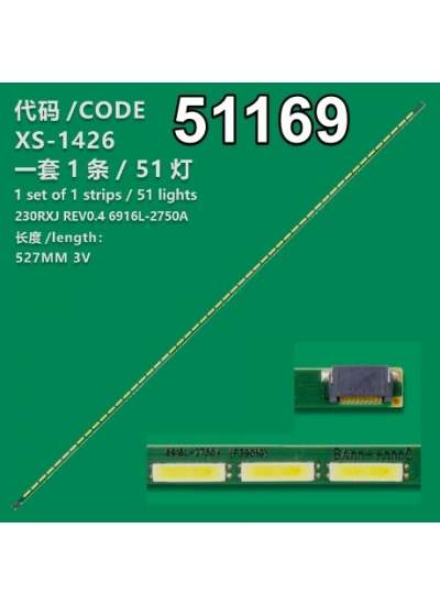 CLZ192 WKSET-6169 35857X1 230RXJ REV0.3 - 6916L-2750A 1 ADET LED BAR (51LED) (4172)