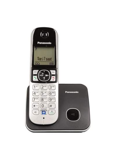 CLZ192 PANASONIC KX-TG6811 DECT SİYAH TELSİZ TELEFON (4172)