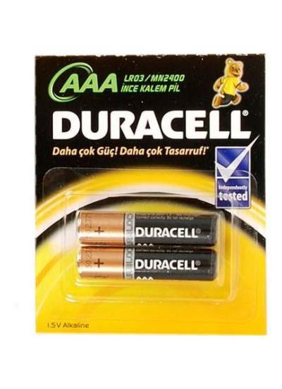 CLZ202 Duracell Alkalin Pil AAA 2 li Paket