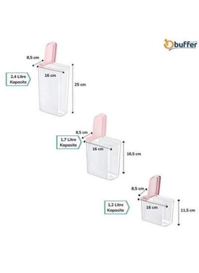 BUFFER® 3lü Erzak Saklama Kabı 2400 X 1700 X 1200 Ml - AK621