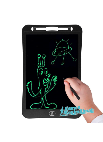 CLZ192 Writing Tablet Lcd 8.5 Inç Uyumlu Dijital Kalemli Çizim Yazı Tahtası Grafik Not Yazma