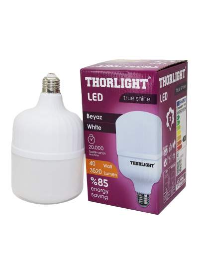 CLZ192 THORLIGHT 40W E27 TORCH T-SHAPE BEYAZ LED AMPUL T-40B (4172)