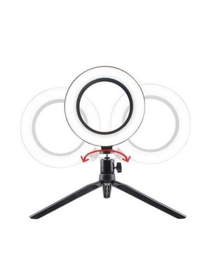 BUFFER® 8inç 20cm Youtube Instagram Tiktok Selfie  Stüdyo Video Fotoğraf Ring Light  Tripod Led Halk