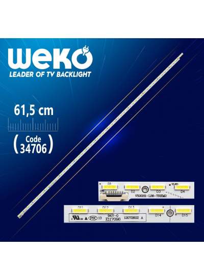 CLZ192 V500D2-LS1-TREM1- 56 LED 61.5 CM - (RİGHT) - (WK-692) (4172)