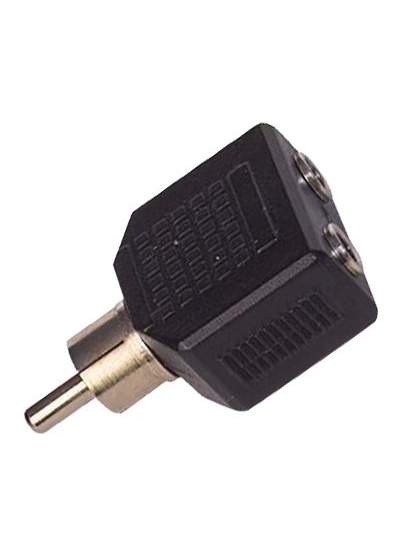 CLZ192 1 RCA ERKEK / 3.5 MM STEREO 2 DİŞİ ÇEVİRİCİ JACK (4172)