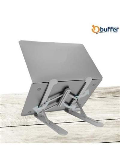 BUFFER® Ayarlanabilir Plastik Dizüstü Destek Tabanı Katlanabilir Taşınabilir Laptop Sehpası Yükselti