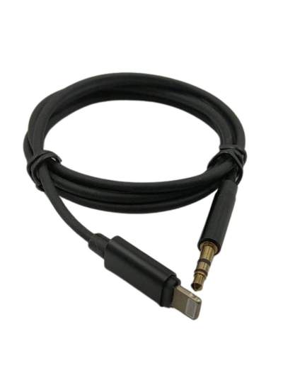 CLZ192 iPhone Lightning Aux Araç Dönüştürücü Ses Kablosu 3.5 mm Jack Girişli (4172)