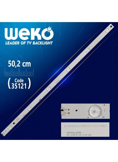 CLZ192 LB49002 V0  49D1000/C1000 - LB-C490F13-E2-L-G1-LD1 50.2 CM 6 LEDLİ - (WK-365) (4172)