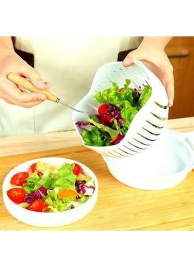 BUFFER® Pratik Salata Yapma Kasesi Kolay Salata Yapma Aparatı Tabağı