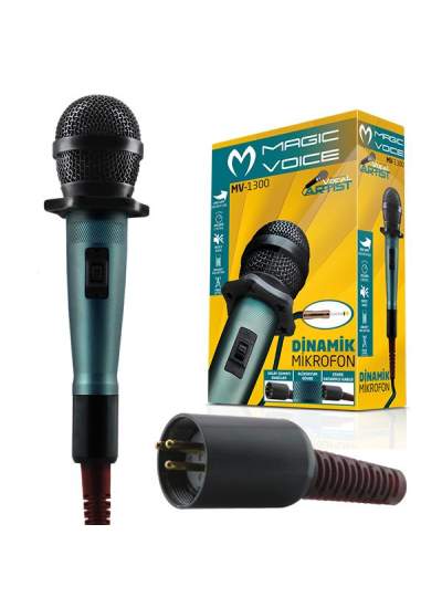 CLZ192 MAGICVOICE MV-1300 KABLOLU DİNAMİK EL MİKROFONU (4172)