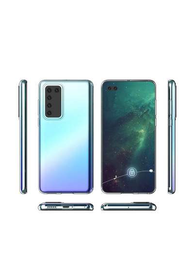 CLZ942 Huawei P40 Kılıf Lüx  Silikon - Ürün Rengi : Şeffaf