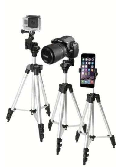 BUFFER® 360 Derece Ayarlanabilir Katlanabilir Profesyonel Çekime Uygun 65 cm Ayaklı Tripod