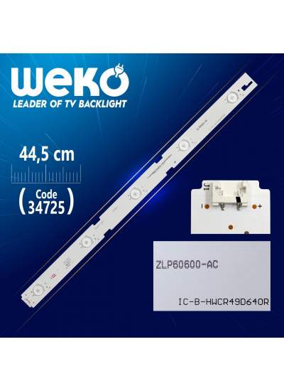 CLZ192 EVERLİGHT IC-B-HWCR49D640R - ZLP60600-AC - 44.5 CM 5 LEDLİ - (WK-21) (4172)