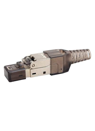 CLZ192 PENSESİZ KOLAY BAĞLANTILI METAL CAT6 STP JACK KONNEKTÖR (4172)