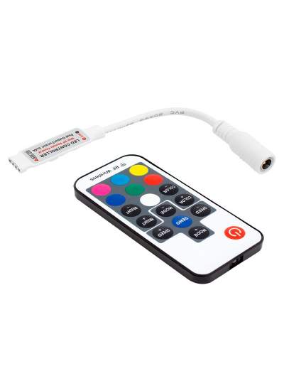 CLZ192 LED RGB KONTROL DEVRESİ 12 VOLT RF KÜÇÜK MODÜLLÜ UZAK MESAFE ALGILAMALI (4172)