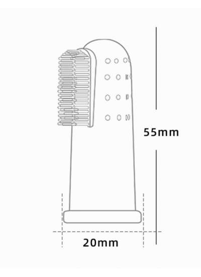 CLZ192 Parmağa Takılan Hayvan Diş Kaşıma Fırçası