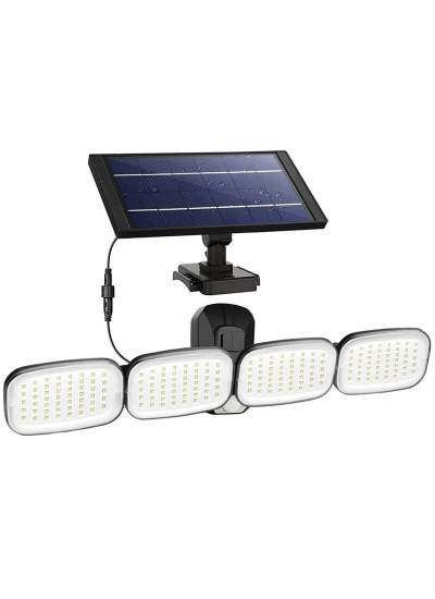 CLZ192 6 VOLT -3 WATT SOLAR PANELLİ 4 BAŞLI HAREKET SENSÖRLÜ 200 SMD LEDLİ LAMBA (4172)