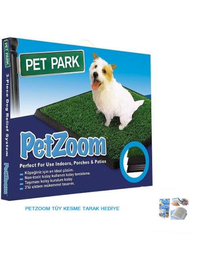 CLZ192 Petzoom Pet Park Tuvalet Ve Petzoom Tarak Tüy Kesme Aleti Hediye